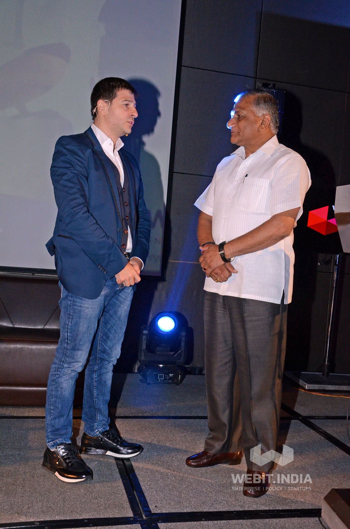 Plamen Russev with H.E. Gen. V. K Singh, Minister of State for External Affairs of India in New Delhi