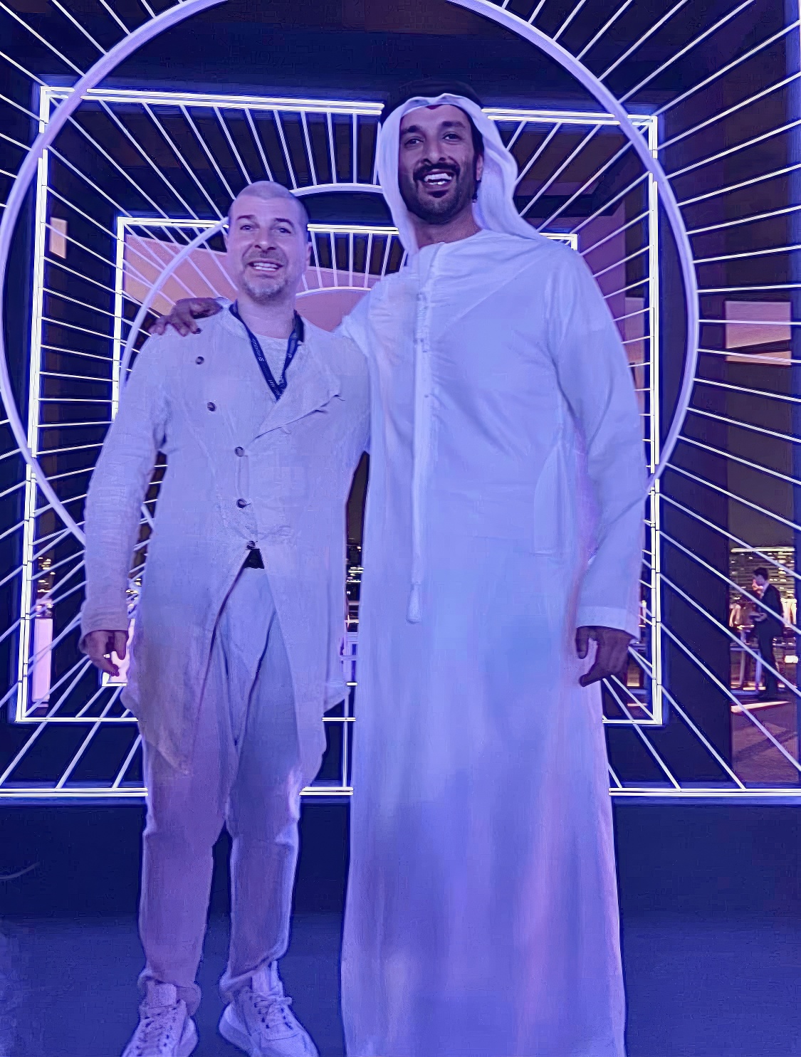 Dr. Plamen Russev with Abdulla Bin Touq Al Marri, UAE Minister of Economy