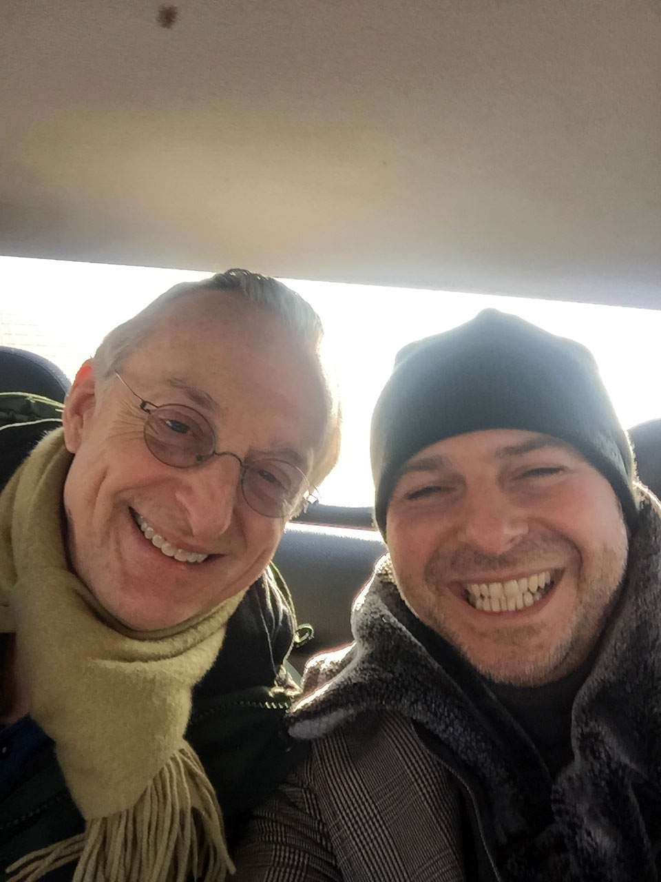 Plamen Russev  with the famous technology journalist David Kirkpatrick - author, and organizer of technology-oriented conferences