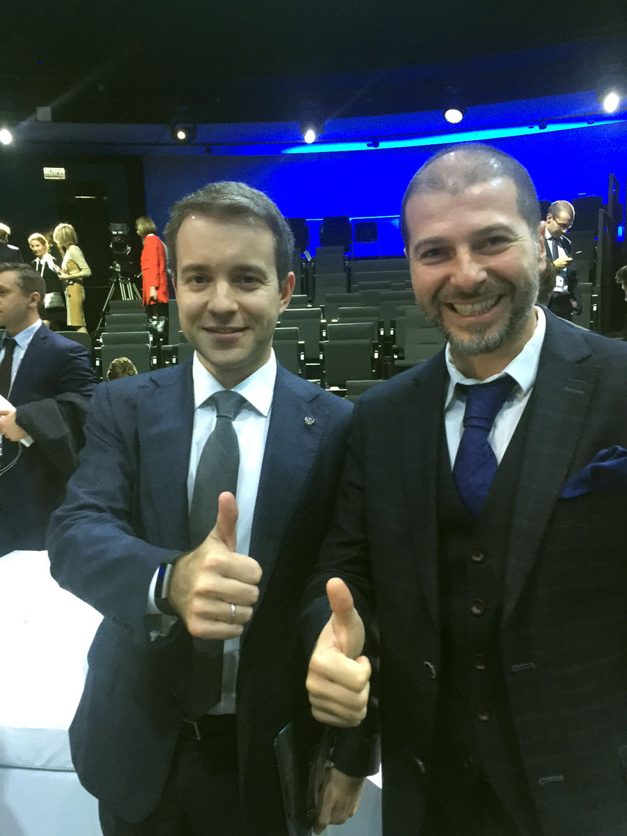 Plamen Russev with the youngest Minister Communications and Mass Media of Russia Nikolay Nikiforov in Moscow