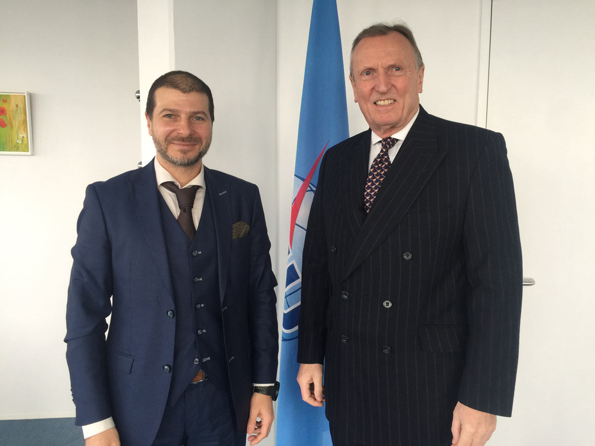 Plamen Russev with Malcom Johnson, ITU Dept Secretary-General, United Nations