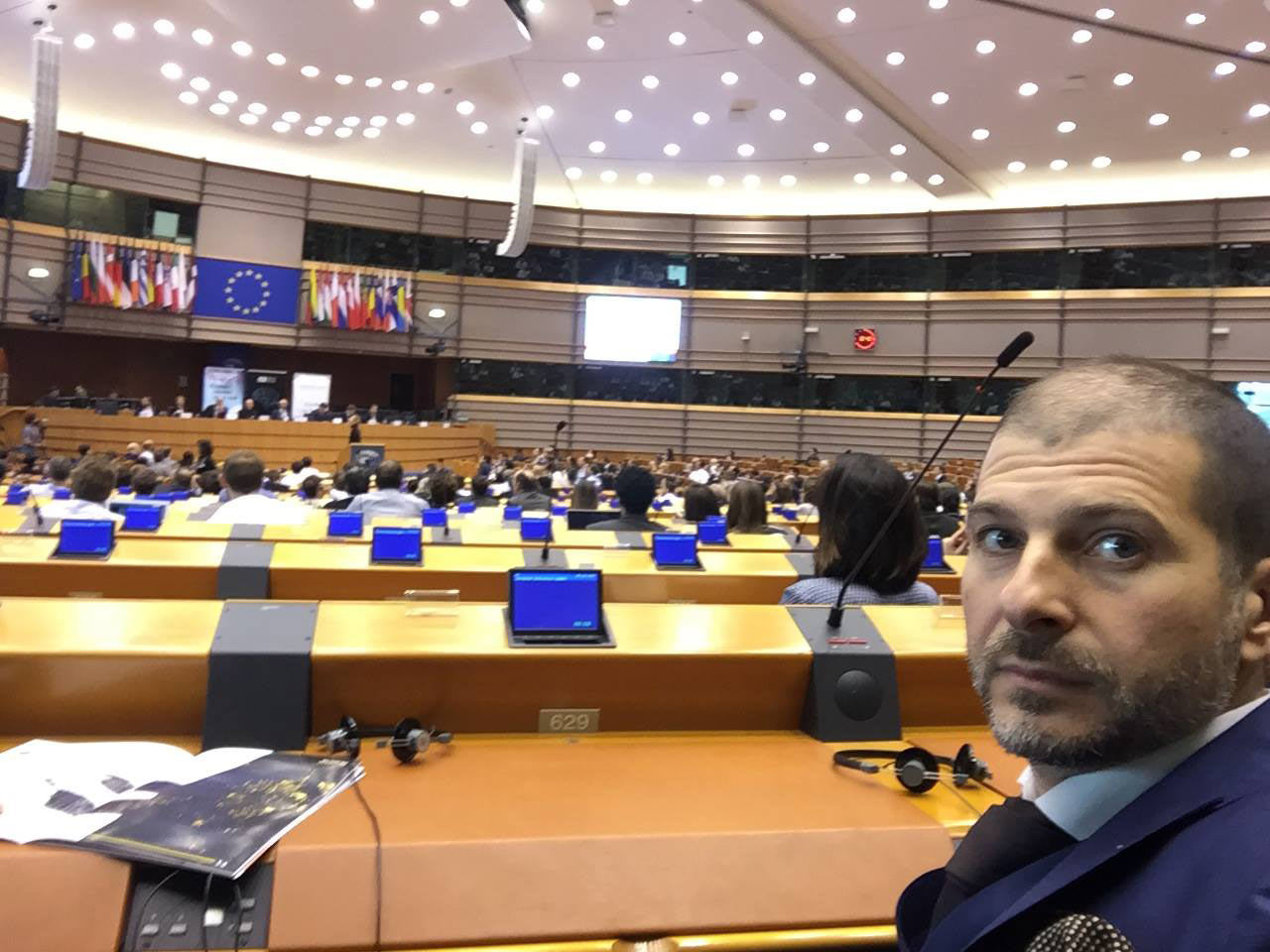 Plamen Russev in the European Parliament, Brussels