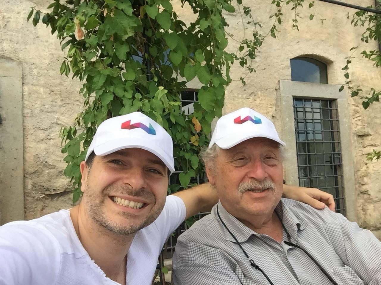 Plamen Russev with Yossi Vardi, the early investor in ICQ (600 mil exit) and referred by global media as the Godfather if the Israel Innovation and Startup ecosystem (Tuscany)
