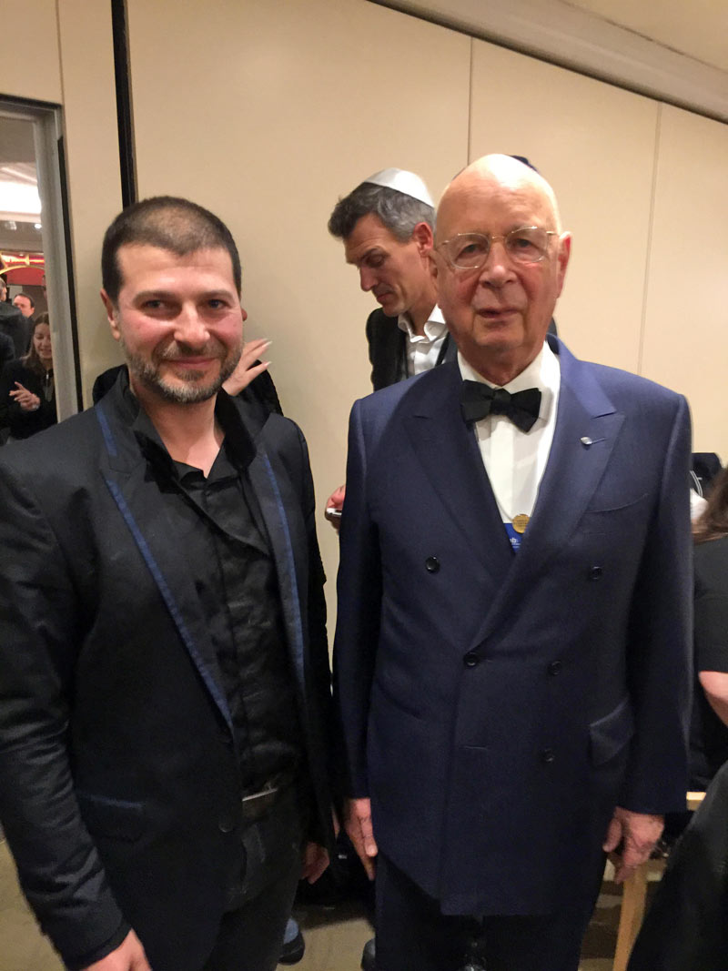 Plamen Russev with the Founder and Chair of the World Economic Forum - Prof. Schwab