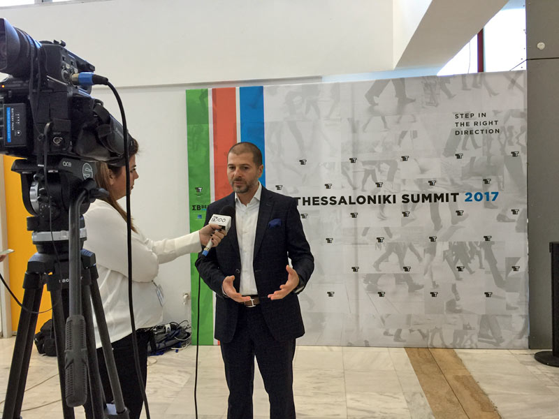 Plamen Russev keynoting the Thessaloniki Summit