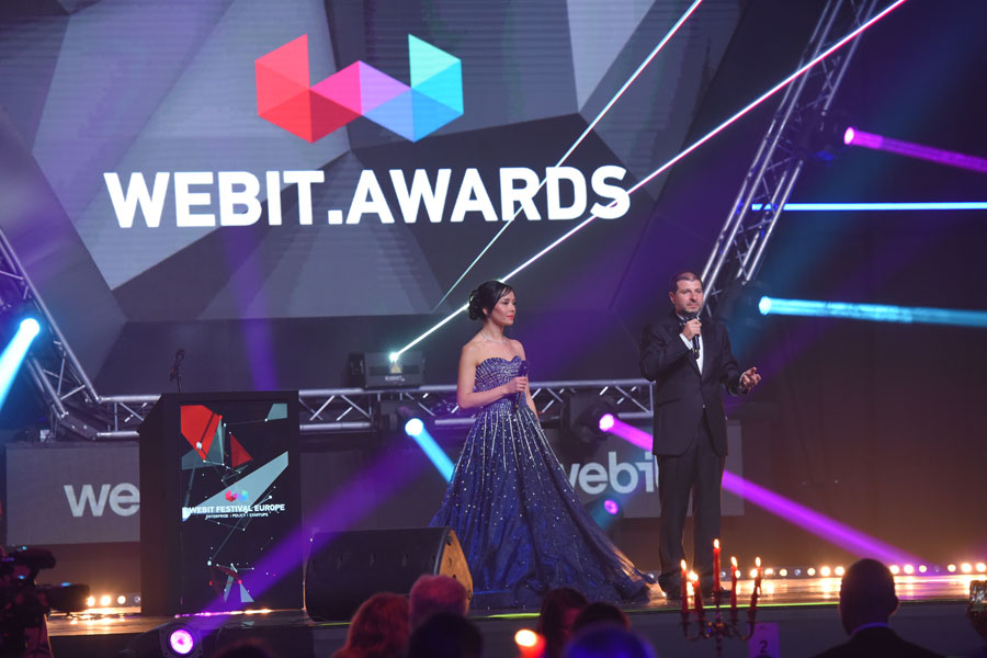 Plamen Russev with Aniela Ruseva at Official Webit Awards Ceremony of Webit.Festival Europe 2018
