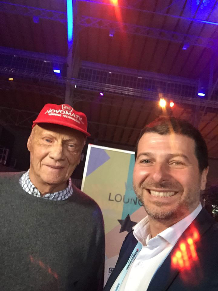Plamen Russev with one of his all time favorite sportsmen - the late. Mr. Lauda!