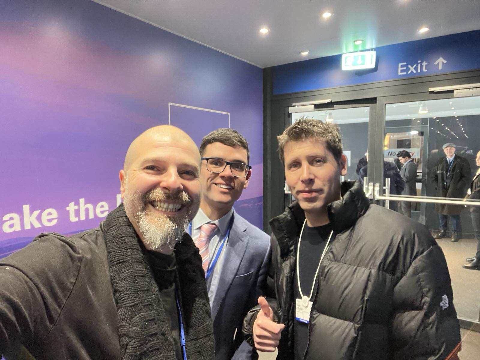 Plamen Russev with the founder of Open.AI, Sam Altman