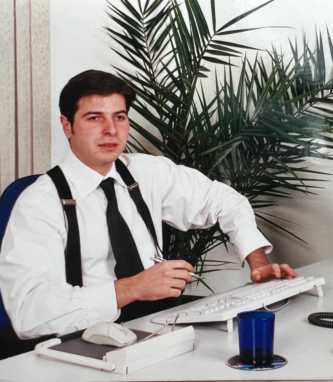 Plamen Russev at a photo session commemorating an exit.