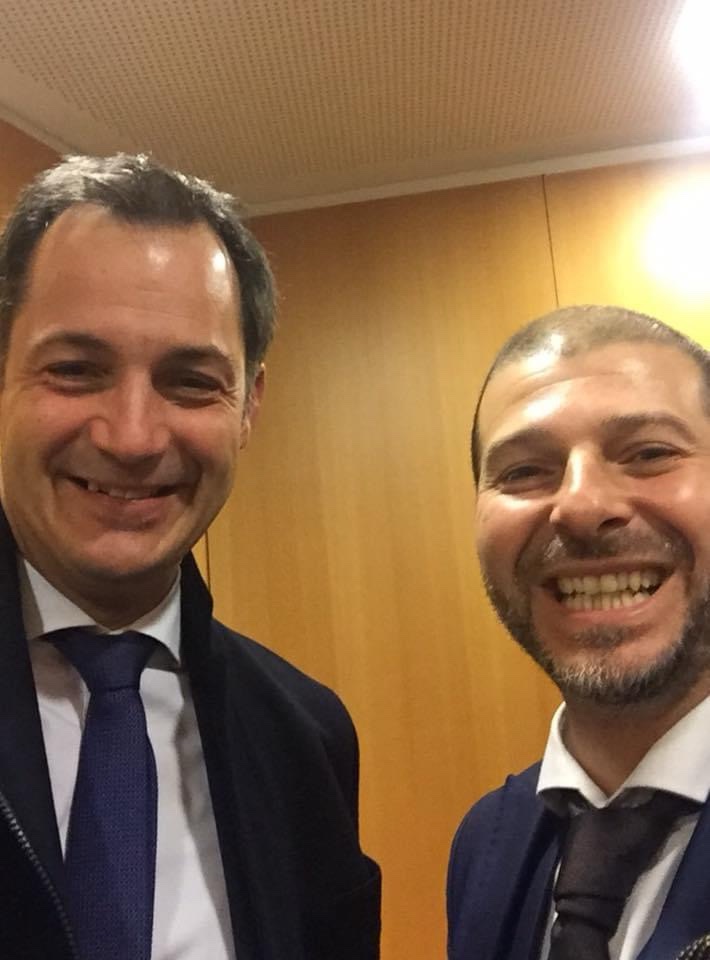 Dr. Plamen Russev with the Prime Minister of Belgium - Alexander De Croo